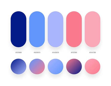 40 Beautiful Color Palettes With Their Similar Gradient Palettes