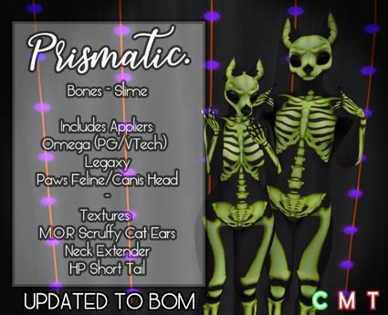 Second Life Marketplace - Prismatic. - Bones (Slime) M/F Omega/VTech ...