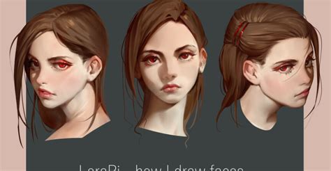 Tutorial - how I draw faces by Aleriia_V (LeraPi)