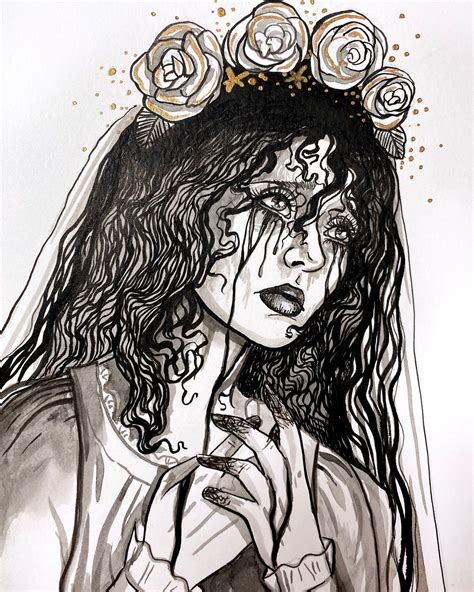 La Llorona Inktober Art Print - Etsy