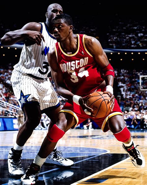 NBA Finals Archive, Hakeem Olajuwon and Shaquille O'Neal 1995 NBA...