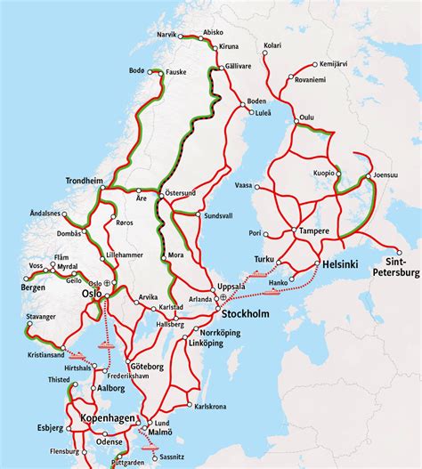 Trains in Sweden - All Trains & Best Price - HappyRail | Train map ...