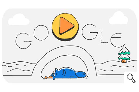 Google Doodles: Doodle Slides Into Luge Competition for Snow Game Day 5 ...