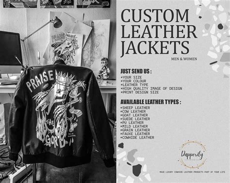 Custom Leather Jacket Customized Leather Jacket Personalized Biker ...