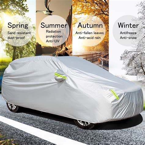 Universal SUV Full Car Covers Outdoor Waterproof Sun Rain Snow ...