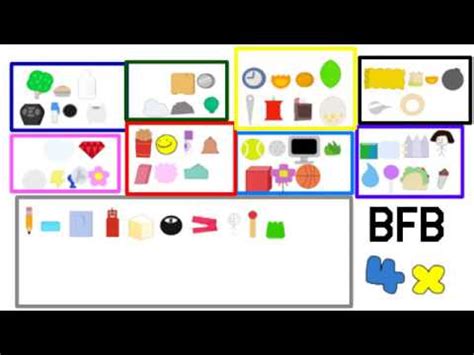 BFDI BFB Elimination Order - YouTube