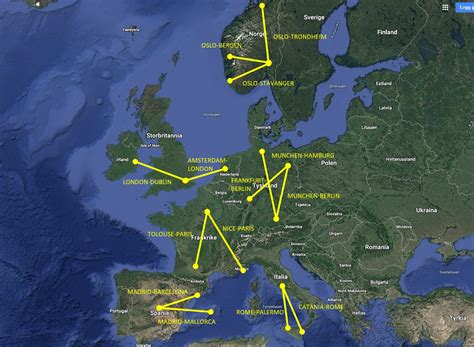 Top 10 Busiest European Flight Routes - Compare My Jet