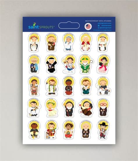 Mini Saints Sticker Sheet