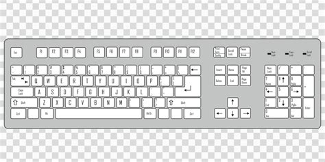 Computer keyboard vector illustration 11158786 Vector Art at Vecteezy