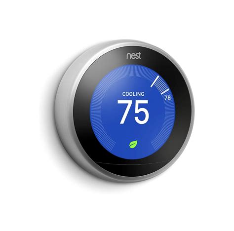 Google Nest Learning Smart Wifi Thermostat 3rd gen - T3007ES Stainless ...