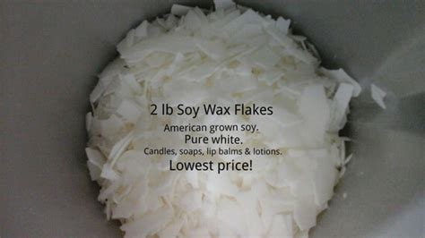 Wholesale Soy Wax Flakes. 2 lb. White Wax. by CraftSupplyWarehouse