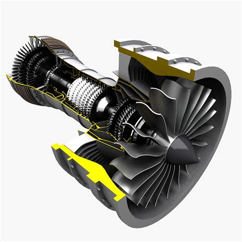 turbofan fan turbo 3d max