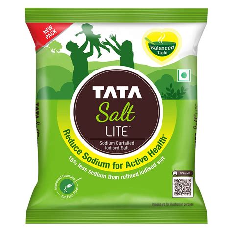 Buy Tata Salt Lite | 15% Low Sodium Salt | Reduce Sodium For Active ...