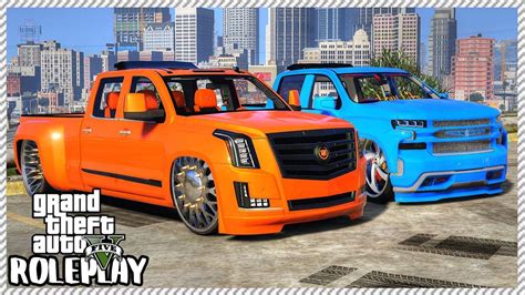 GTA 5 Roleplay - 'LOW LIFE' Bagged Trucks Riding Low | RedlineRP #478 ...