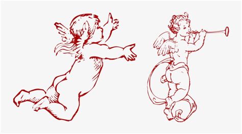 Cherub Angel Drawing Infant Clip Art - Baby Angels For Drawing PNG ...