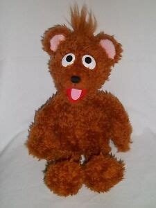 2005 SESAME PLACE WORKSHOP 15" Plush BABY BEAR Street Brown Stuffed ...