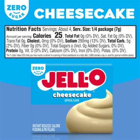 Jell-O Zero Sugar Cheesecake Flavor Instant Pudding & Pie Filling, 1 oz ...