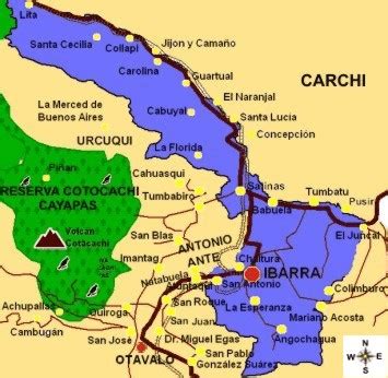 Ibarra Ecuador Mapa