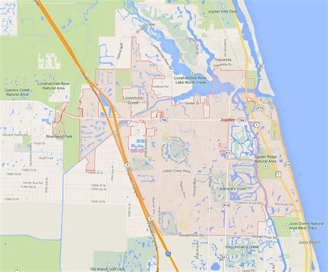 Jupiter Florida Map - United States