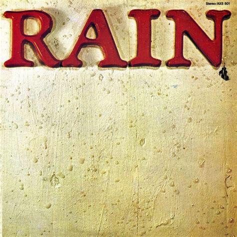 Rain - The Rain Album 1972 | 60's-70's ROCK