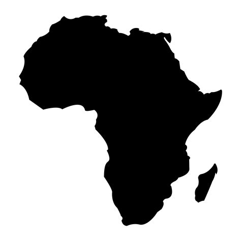 Zambia Map Black And White Clipart