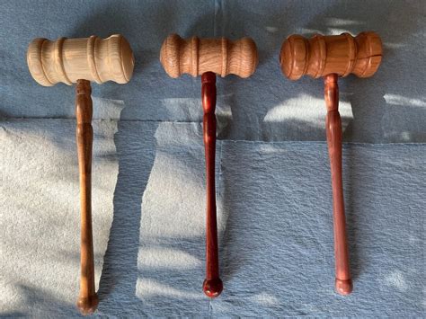 Large Handcrafted Wooden Gavels, Exotic Wood Gavels - Etsy