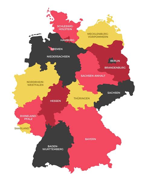 Germany States Map Buy and Download the High Resolution Map on ...