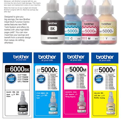 Brother BT-5000C Original Cyan Refill Ink Tank Bottle - 5,000 pages ...