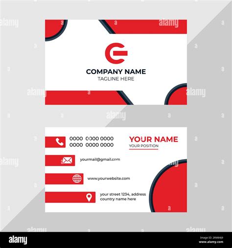 modern and simple professional corporate business card design template ...