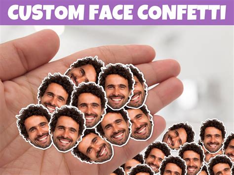 Face Confetti Custom Confetti Handmade Confetti Face - Etsy