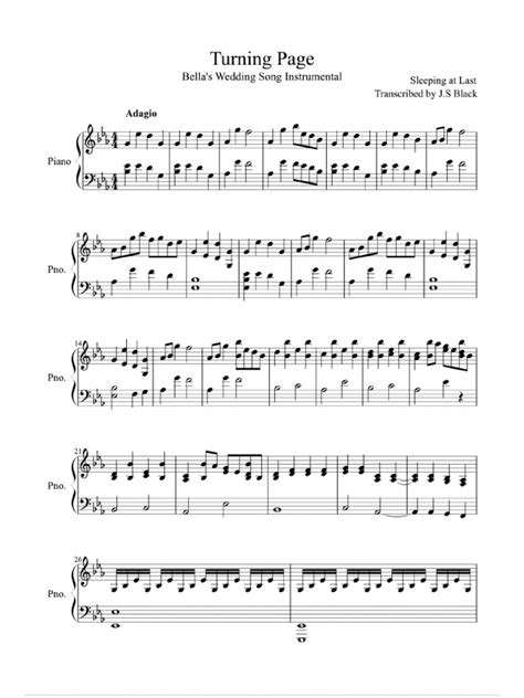 Turning Page - Partitura | PDF