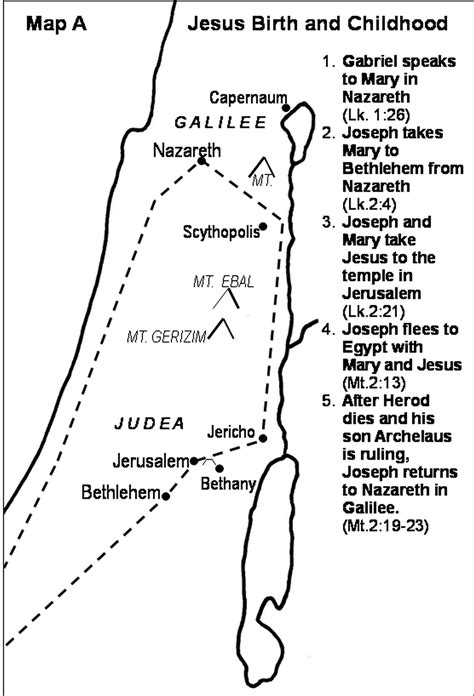 Map Of Israel In Jesus Time Coloring Page Coloring Pages