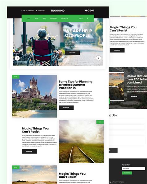 Blog Website Template Free Download| HTML Design