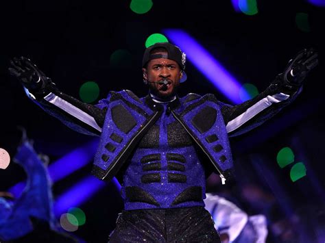 Usher's Super Bowl Halftime Show Fashion Outfits