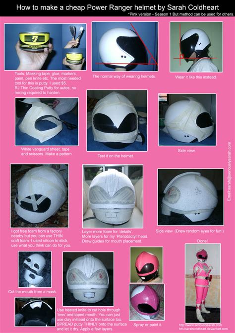 Pink Power Ranger Helmet by sarahcoldheart on DeviantArt