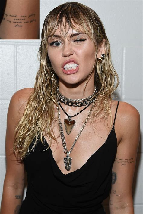 Miley Cyrus 2020 Tattoos