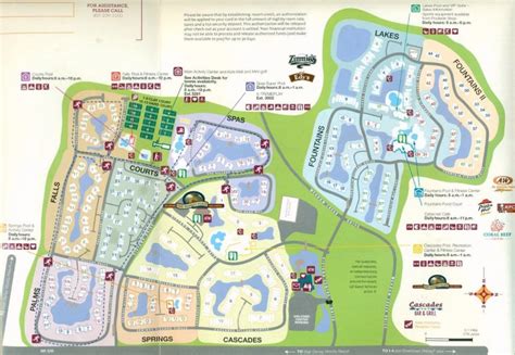 Resort Map | Sheraton Vistana Resort Villas | Florida