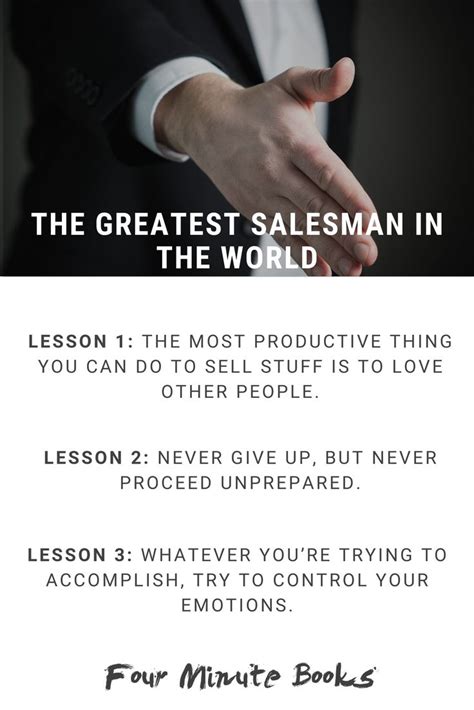 "The Greatest Salesman In The World" is a business classic that opposed ...