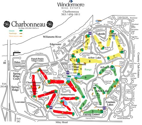 Golf Course Map - Windermere Charbonneau