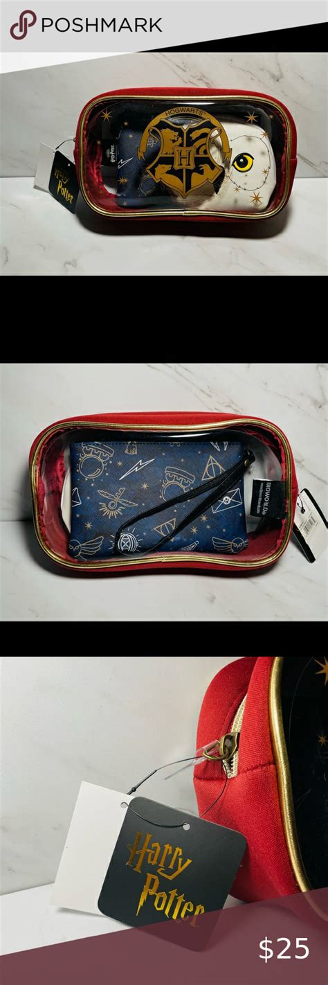 NEW~Harry Potter 3 piece Makeup Bag & Pouch Set Bioworld NEW 2021 ...