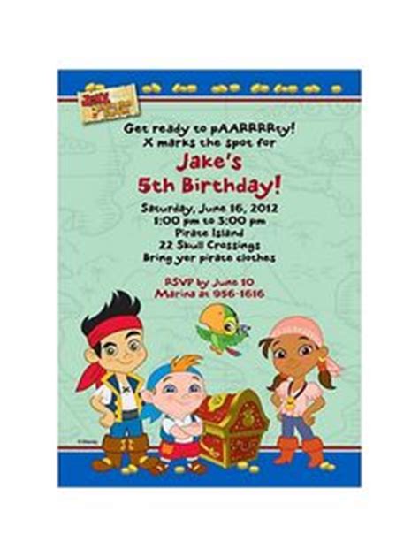 Jake and the Neverland Pirates Birthday Party