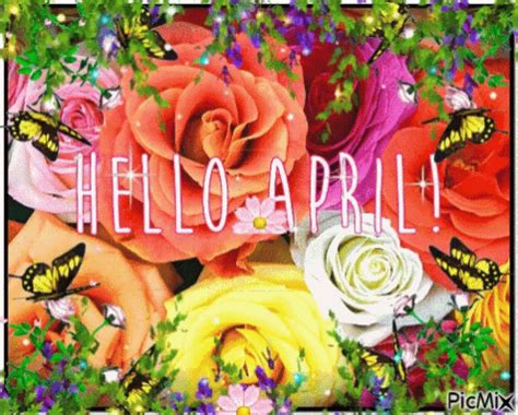 Hello April GIF – Hello April – Ontdek en deel GIF's