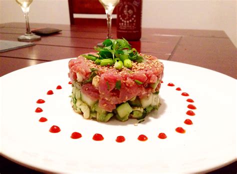 Tuna Tartare in sesame ginger sauce - Choosing Chia