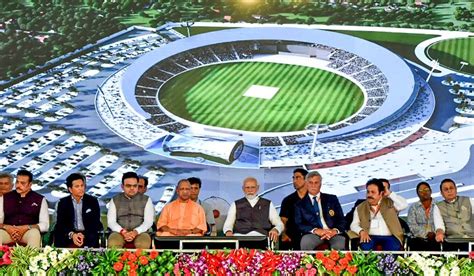 PM Modi lays foundation stone for Varanasi international cricket ...