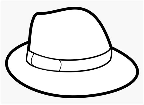 Fedora Clipart Black And White - Hat Black And White Clip Art, HD Png ...