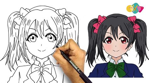 رسم انمي بنات سهل و كيوت || كيف ترسم وجه فتاة انمي كيوت خطوة بخطوة ...