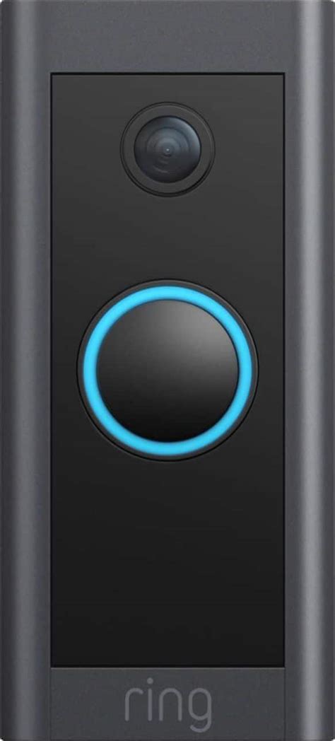 Ring Wi-Fi Video Doorbell Wired Black B08CKHPP52 - Best Buy