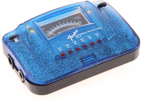 Fender AG-6 Blue Sparkle Guitar Tuner | Sweetwater