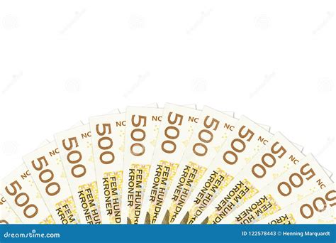 Some 500 Norwegian Krone Banknotes Stock Image - Image of banknotes ...