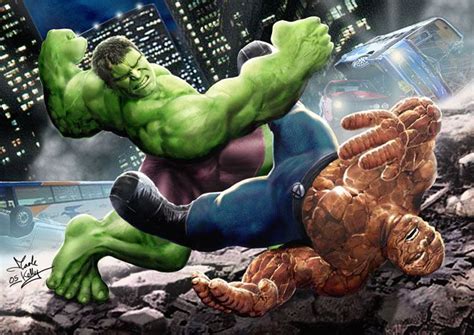 Hulk Vs Thing by wobblyone.deviantart.com on @deviantART Marvel Comics ...